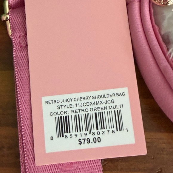 🍒Juicy Couture Exclusive🍒 RETRO JUICY CHERRY SHOULDER BAG - Picture 7 of 7